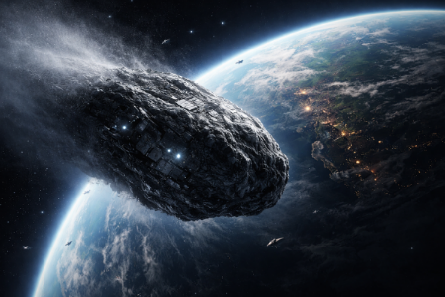 La sonde d'exploration d'Antarès, connu sur terre sous le nom hawaïen Oumuamua